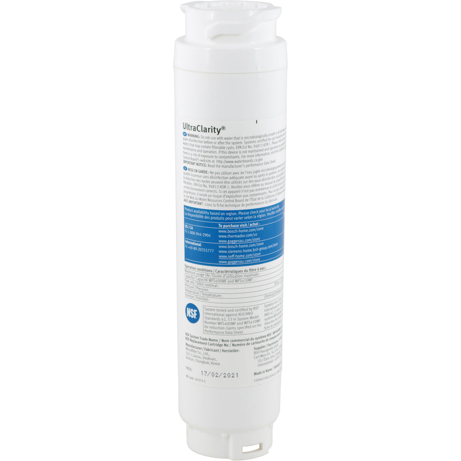 11034152 BORPLFTR30 UltraClarity Bosch Refrigerator Water Filter